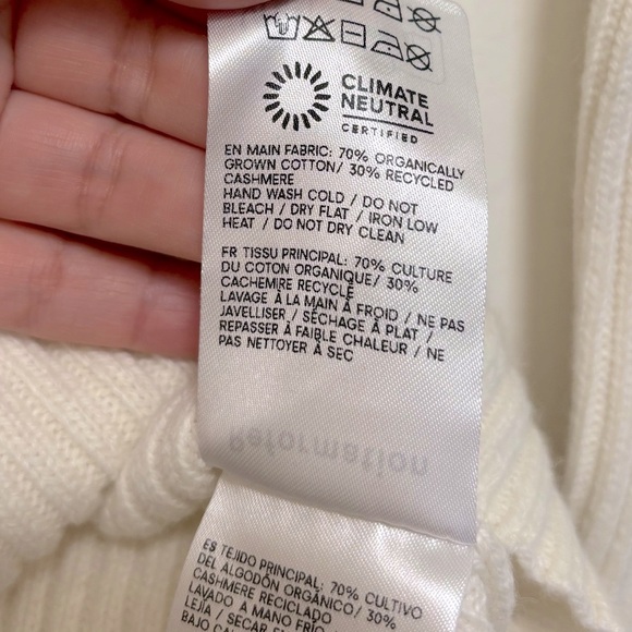 NWT Reformation Fia Cashmere Blend Cardigan in Gossamer - Picture 9 of 9